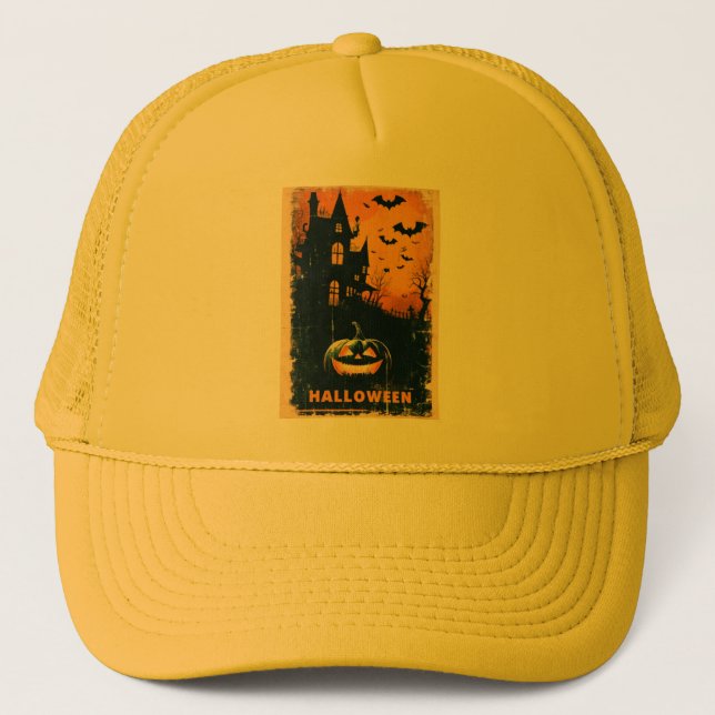 Halloween Graphic – Limited Edition Artwork Trucker Hat (Front)