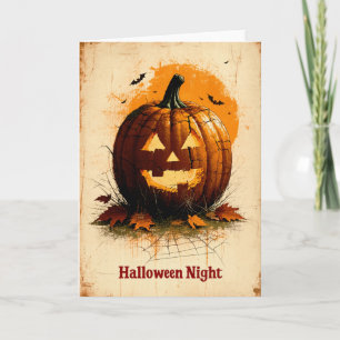 Halloween Graphic – Unique 1960s Style Card