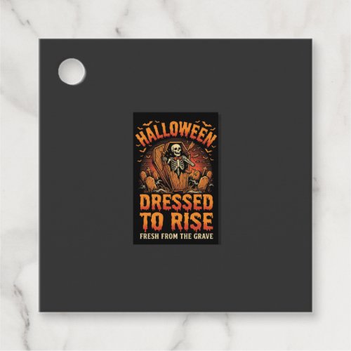 Halloween Graveyard Costume Awakening Favor Tags