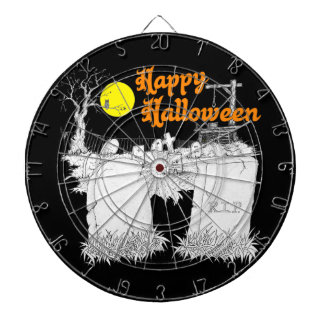 halloween graveyard dart board