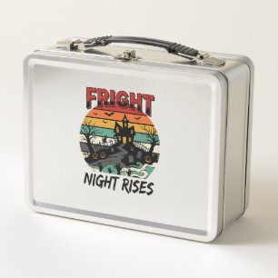 Halloween Graveyard Fright Night Metal Lunch Box