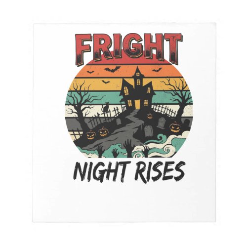 Halloween Graveyard Fright Night Notepad