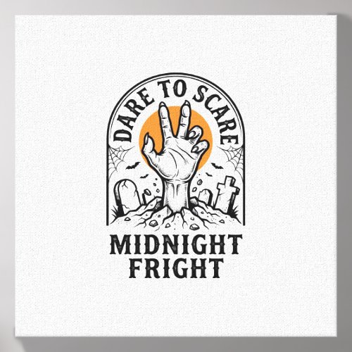 Halloween Graveyard Hand Vintage Scary Shirt_1 Canvas Photo Tile
