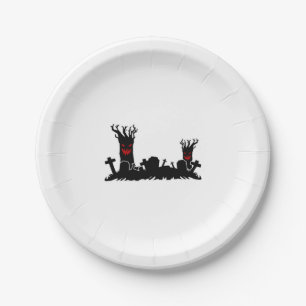 Halloween Graveyard   Paper Plates