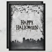 Halloween Graveyard Scene Silhouette (Front/Back)