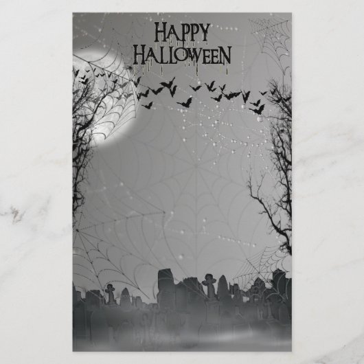 Halloween Graveyard Scene Silhouette (Front)