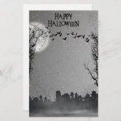 Halloween Graveyard Scene Silhouette (Front/Back)