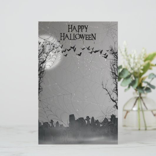 Halloween Graveyard Scene Silhouette (Standing Front)