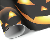 Halloween graveyard scenes pumpkin haunted house wrapping paper (Roll Corner)