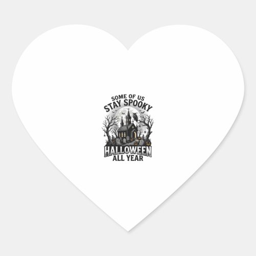 Halloween Graveyard Shirt for Spooky Season Fans_1 Heart Sticker