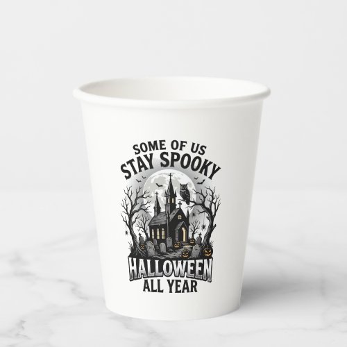 Halloween Graveyard Shirt for Spooky Season Fans_1 Paper Cups