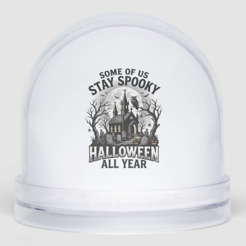 Halloween Graveyard Shirt for Spooky Season Fans_1 Snow Globe