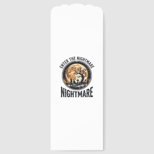 Halloween Graveyard Shirt Vintage Bat Moon Design_ Bookmarks