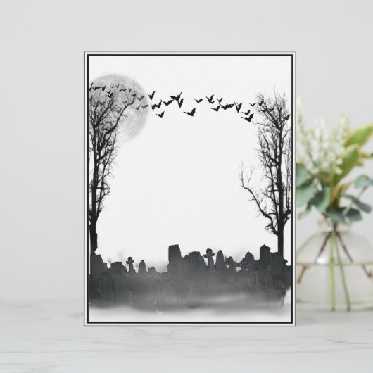 Halloween Graveyard Silhouette (Standing Front)