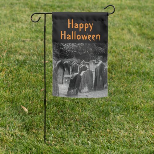 Halloween Graveyard Tombstones  Garden Flag