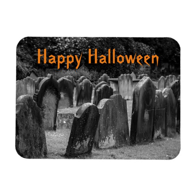 Halloween Graveyard Tombstones  Magnet (Horizontal)