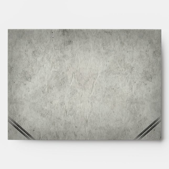 Halloween Gray & Black Inside Matching Wedding Envelope (Front)