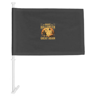 Halloween Great Again Haunted House Pumpkin Car Flag