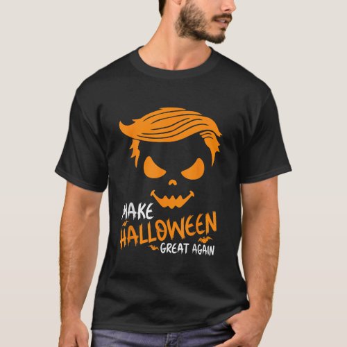 Halloween Great Again Trump Pumpkin Funny 2023 T_Shirt