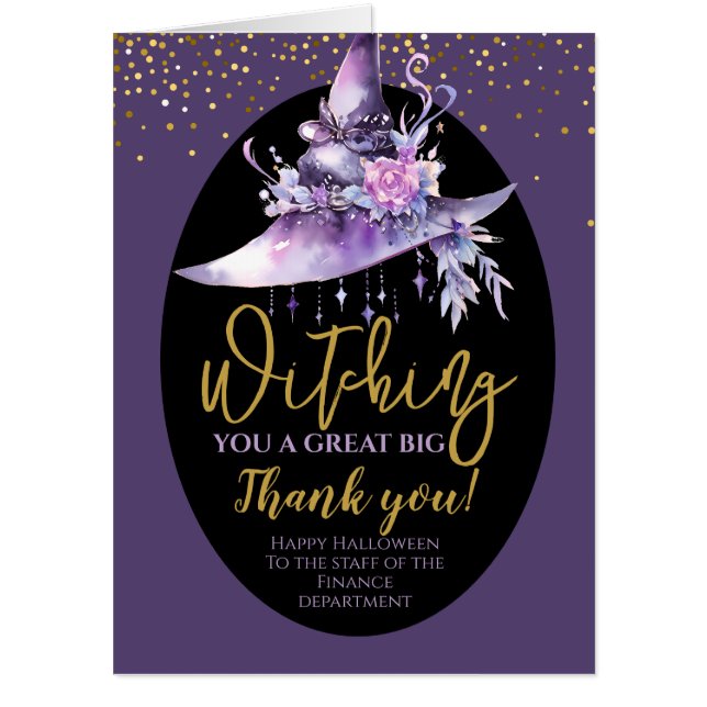 Halloween Great Big Thank You Jumbo Card (Front)