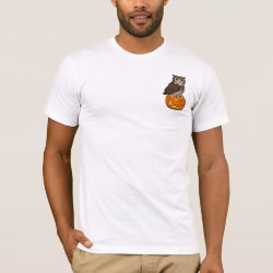 Halloween Great Horned Owl Men's Basic American Apparel T-Shirt