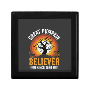 Halloween Great Pumpkin Believer Retro Skeleton Gift Box