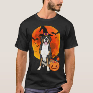 Halloween Greater Swiss Mountain Dog Jack O Lanter T-Shirt