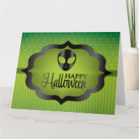 Halloween green alien