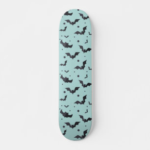 Halloween Green Bat Pattern Skateboard