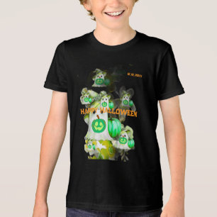 Halloween Green deep sea Ghost Png, Trendy Tri-Blend Shirt