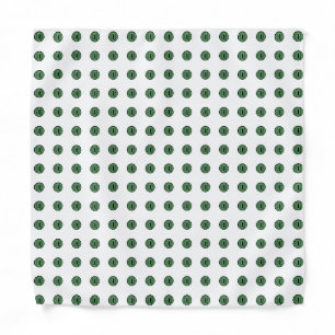 Halloween Green Polka Dot Eyes Bandana