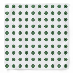 Halloween Green Polka Dot Eyes Bandana