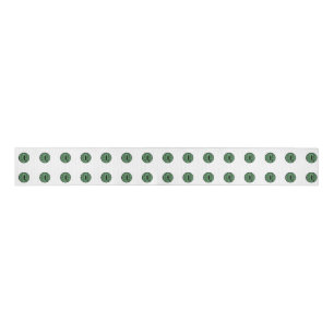 Halloween Green Polka Dot Eyes Grosgrain Ribbon