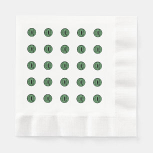 Halloween Green Polka Dot Eyes Napkins