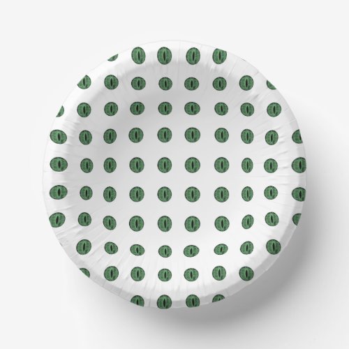 Halloween Green Polka Dot Eyes Paper Bowls