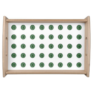 Halloween Green Polka Dot Eyes Serving Tray