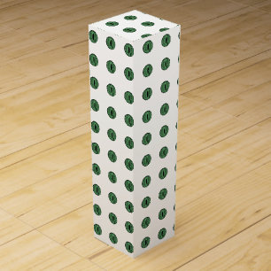 Halloween Green Polka Dot Eyes Wine Box