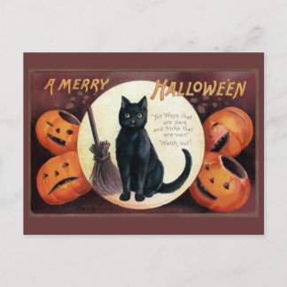 Halloween Greeting by Ellen Clapsaddle Postcard