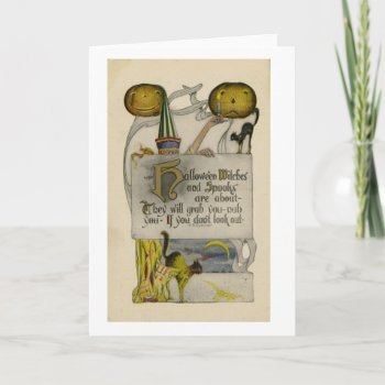 Halloween Greeting Card by lmulibrary at Zazzle