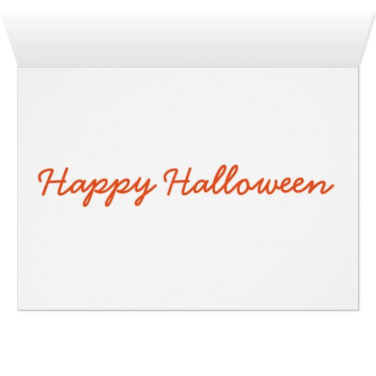 Halloween Greeting Card/Crow (Inside Horizontal (Bottom))