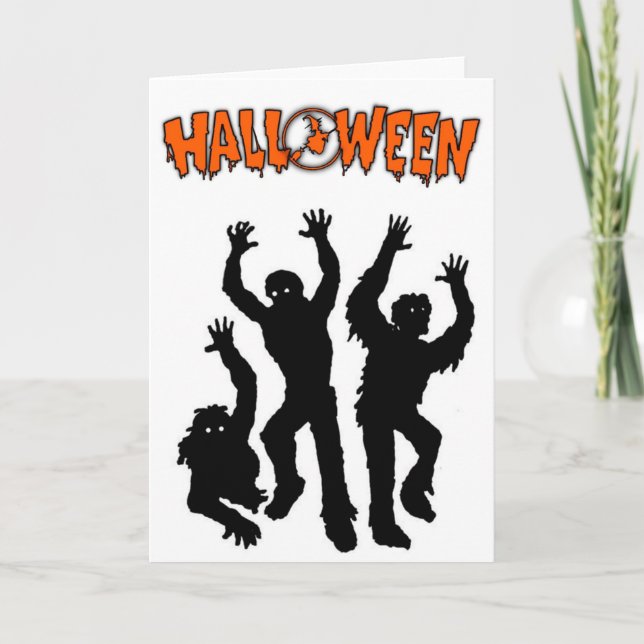 Halloween Greeting Card/Mummies Card (Front)