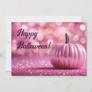 Halloween Greeting Card with Pumpkins