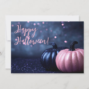Halloween Greeting Card with Pumpkins
