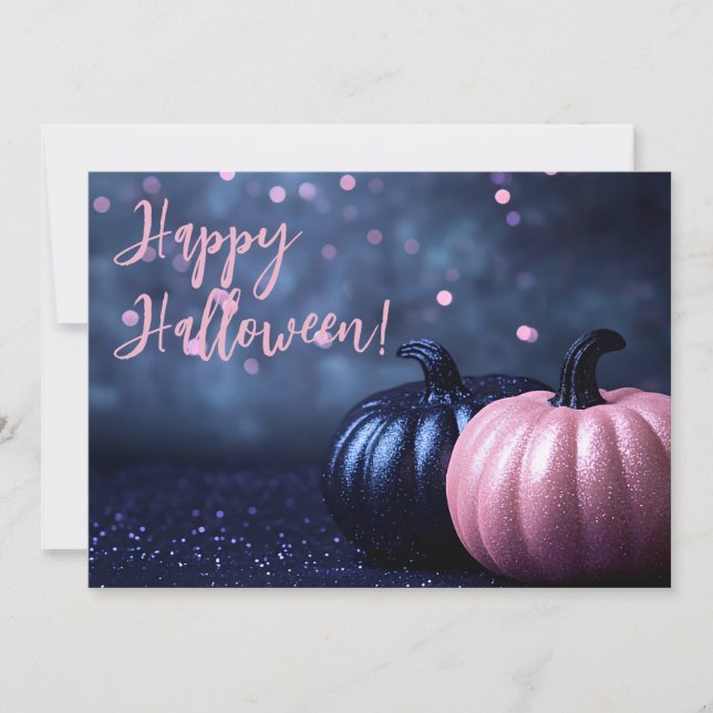 Halloween Greeting Card with Pumpkins (Front)