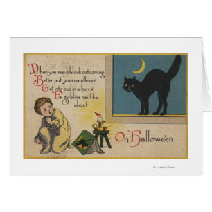 Halloween GreetingBlack Cat Cards