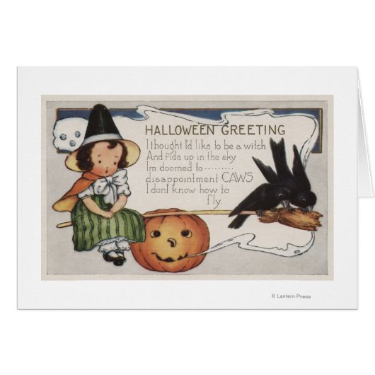 Halloween GreetingCrows Cards (Front Horizontal)