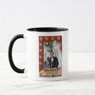 Halloween GreetingMan and Ghost Mug