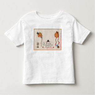 Halloween GreetingMr. & Mrs. Jack-O-Lantern Toddler T-shirt