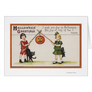 Halloween GreetingPumpkin on Stick Cards
