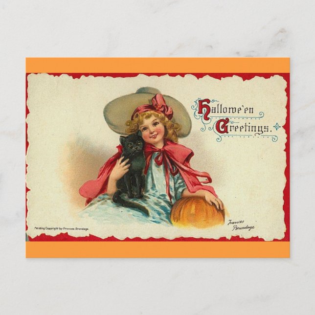 Halloween Greetings 2 Postcard (Front)